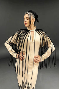 KUMU FRINGED CAPE / CLOAK