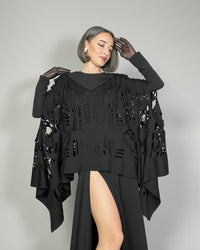 Burcu Aslan Tunic NODA OVERSIZE LAZER CUT TUNIC