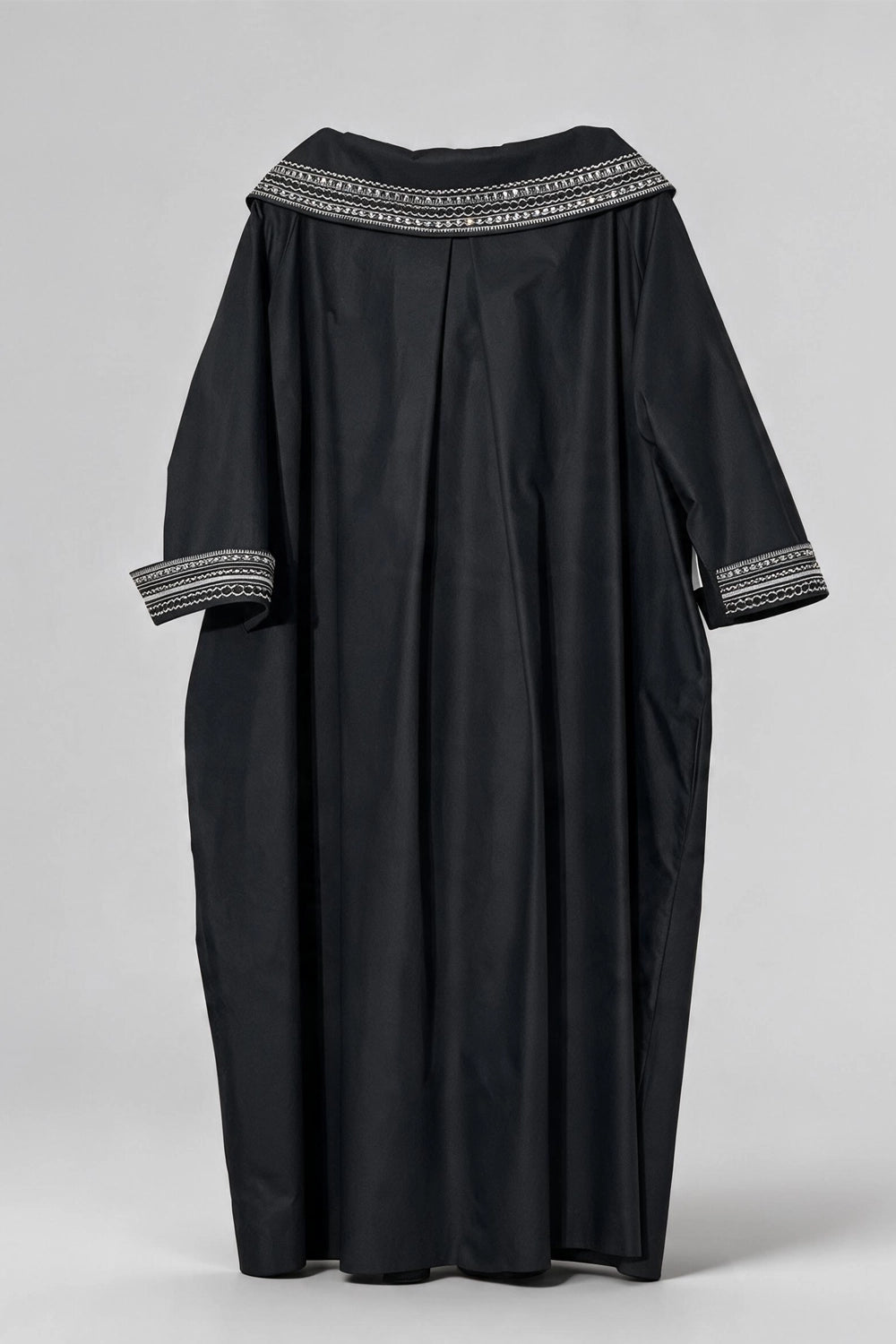 OKU BLACK COTTON WEDDING / PARTY DRESS & BELT COMBINATION