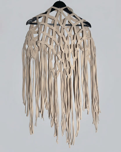 Burcu Aslan Shawl API FRINGED HANDMADE SHOLDER SHAWL/ ACCESSORIES/ NECKLACE