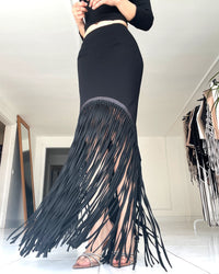 Burcu Aslan Skirt OPILO FRINGED SKIRT