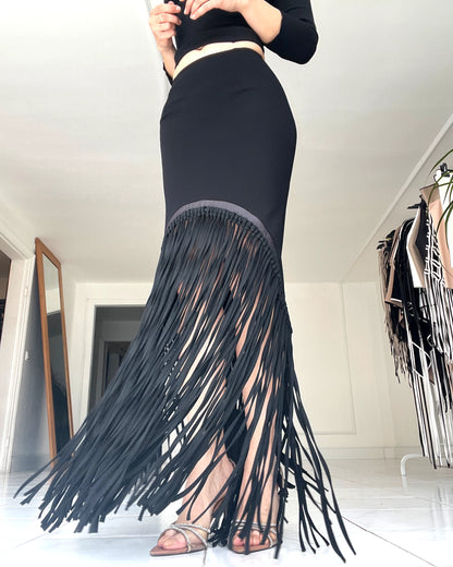 Burcu Aslan Skirt OPILO FRINGED SKIRT