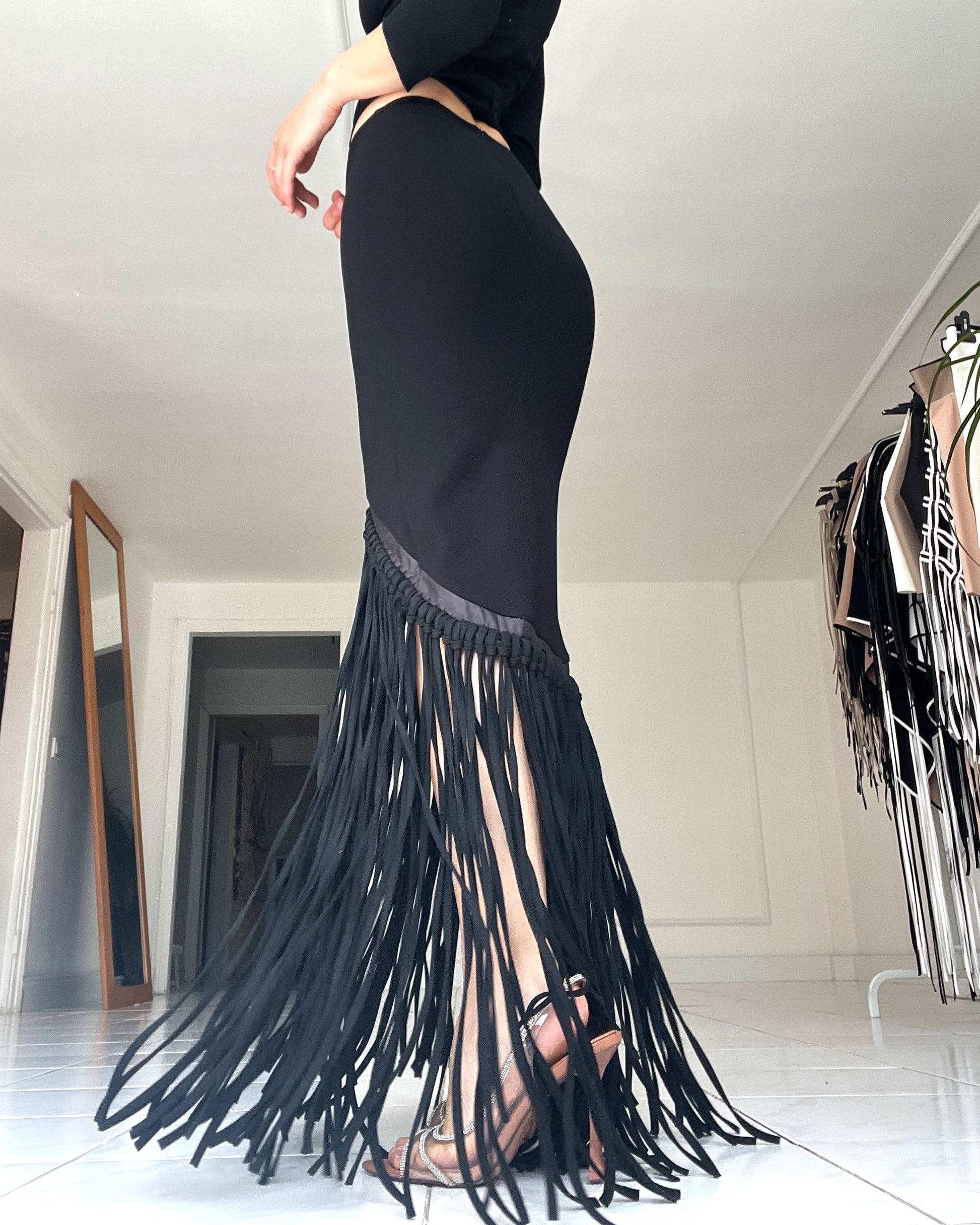 Burcu Aslan Skirt OPILO FRINGED SKIRT