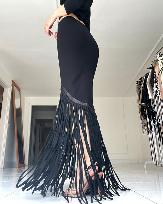 Burcu Aslan Skirt OPILO FRINGED SKIRT