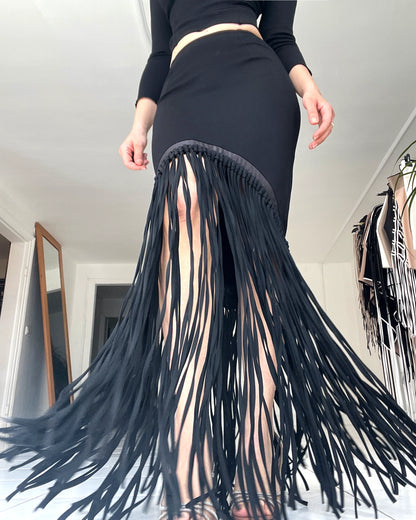 Burcu Aslan Skirt OPILO FRINGED SKIRT