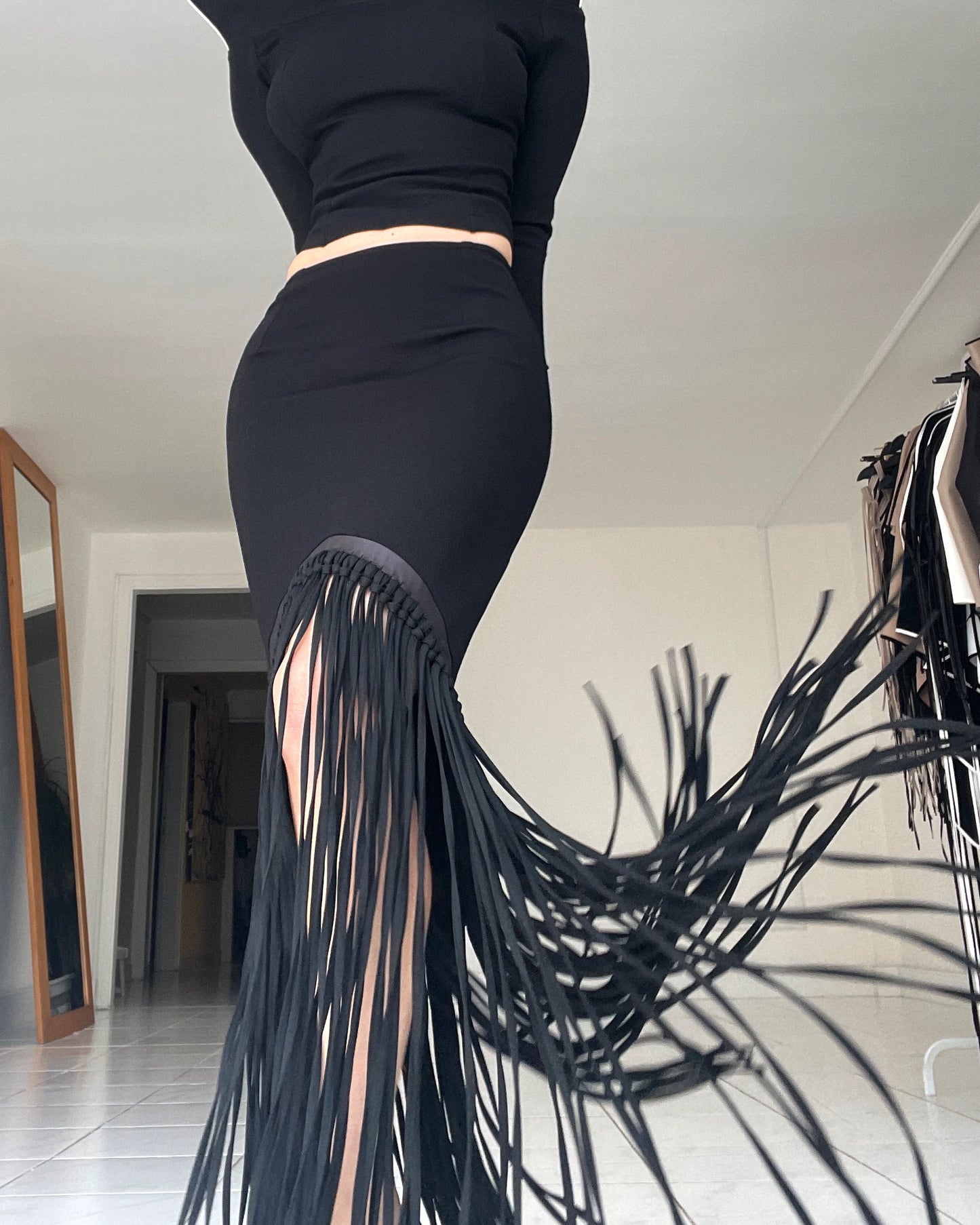 Burcu Aslan Skirt OPILO FRINGED SKIRT