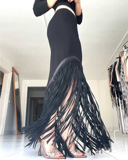 Burcu Aslan Skirt OPILO FRINGED SKIRT