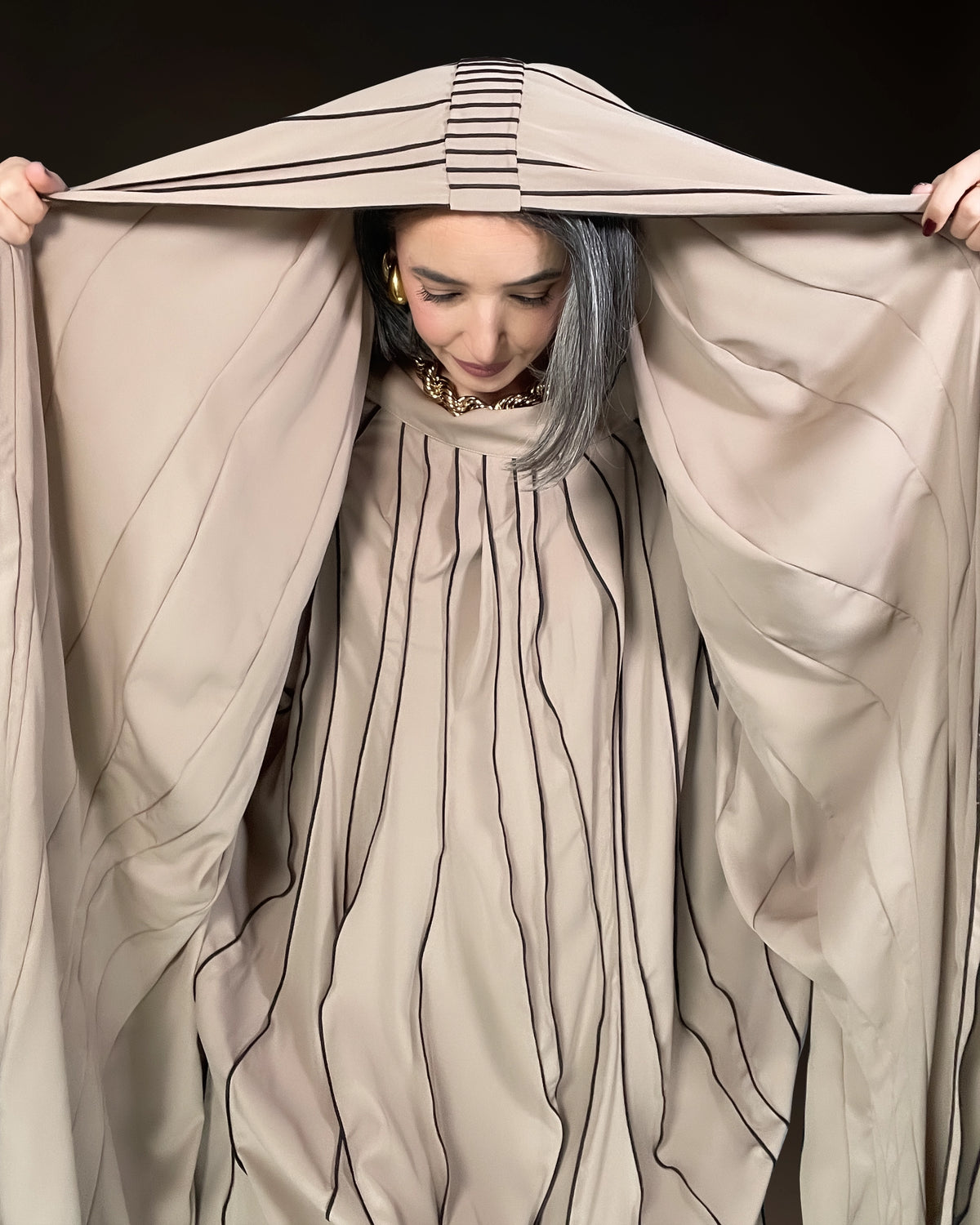 Burcu Aslan TOTAL OUTFIT OPYA TOTAL OUTFIT -DRESS & SHAWL (2 PIECES)