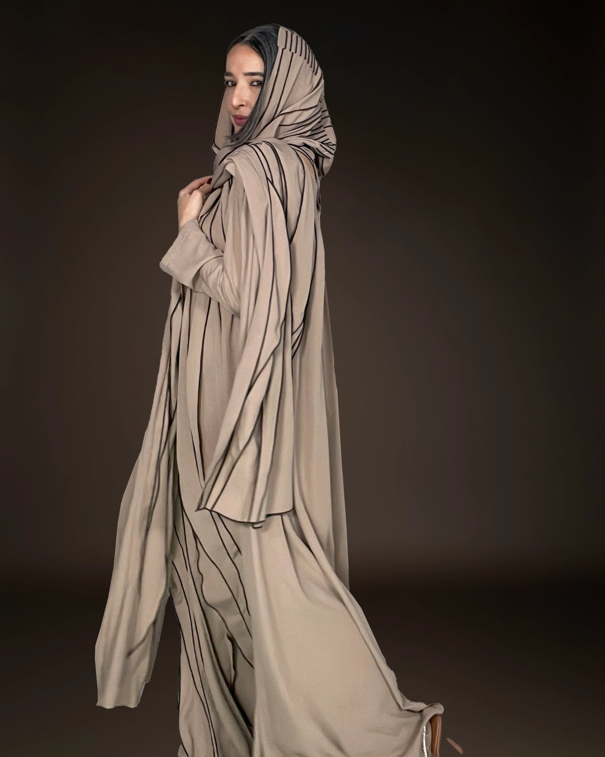 Burcu Aslan TOTAL OUTFIT OPYA TOTAL OUTFIT -DRESS & SHAWL (2 PIECES)