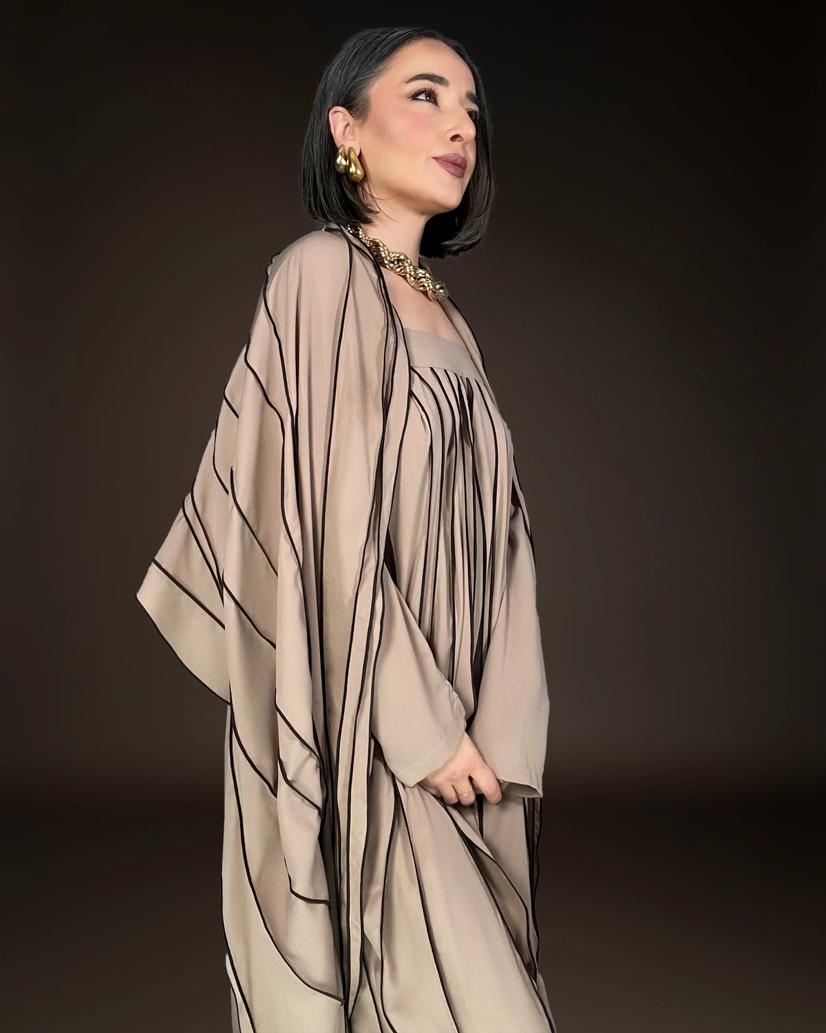 Burcu Aslan TOTAL OUTFIT OPYA TOTAL OUTFIT -DRESS & SHAWL (2 PIECES)