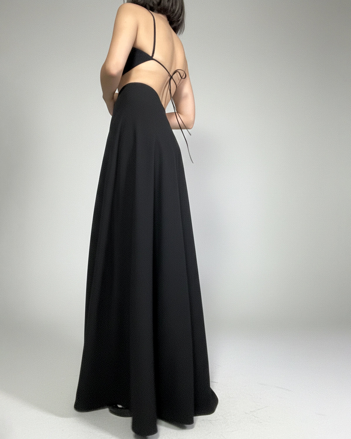 Burcu Aslan Skirt PESEN DEEP LEG SLIT SKIRT