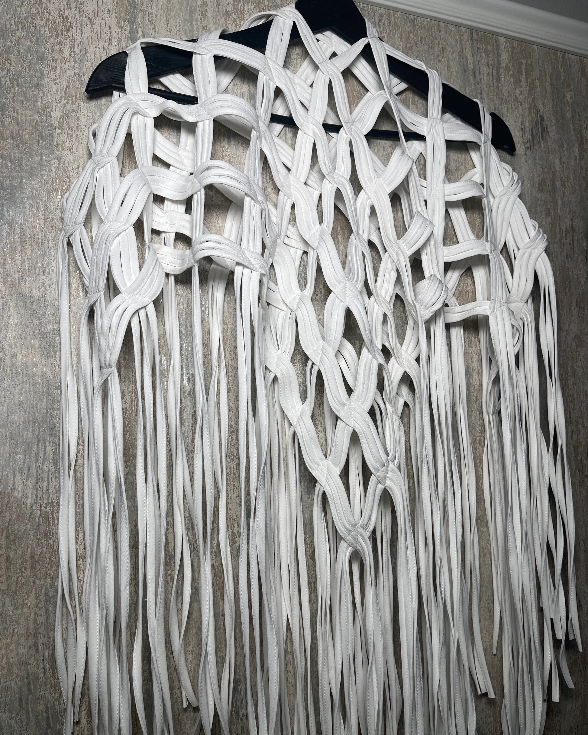 Burcu Aslan Shawl POLE FRINGED HANDMADE SHOLDER SHAWL/ ACCESSORIES/ NECKLACE