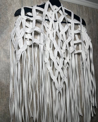 Burcu Aslan Shawl POLE FRINGED HANDMADE SHOLDER SHAWL/ ACCESSORIES/ NECKLACE