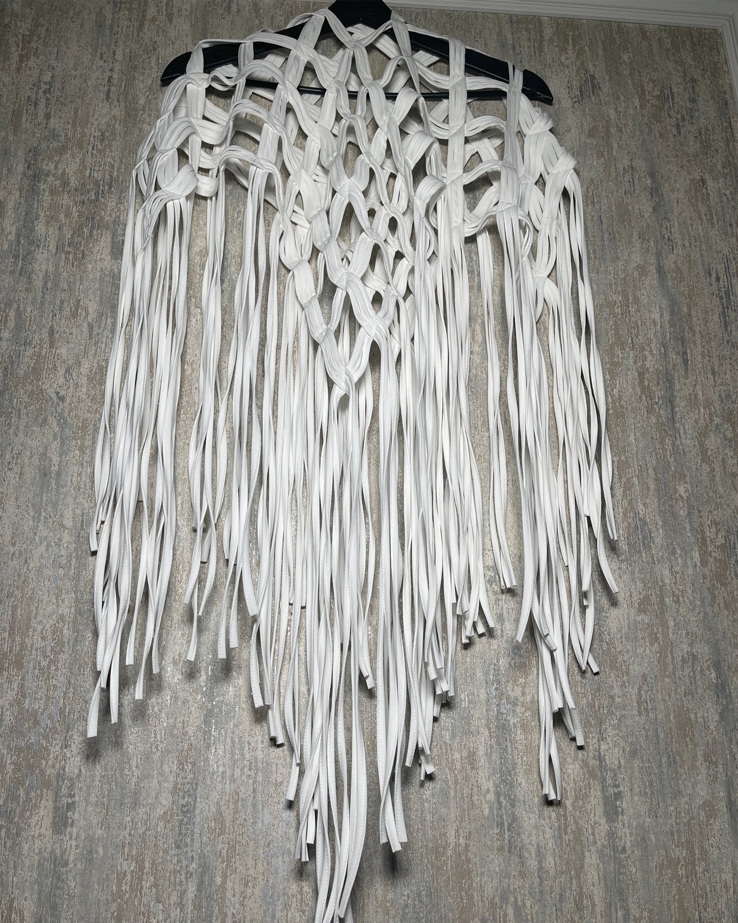 Burcu Aslan Shawl POLE FRINGED HANDMADE SHOLDER SHAWL/ ACCESSORIES/ NECKLACE