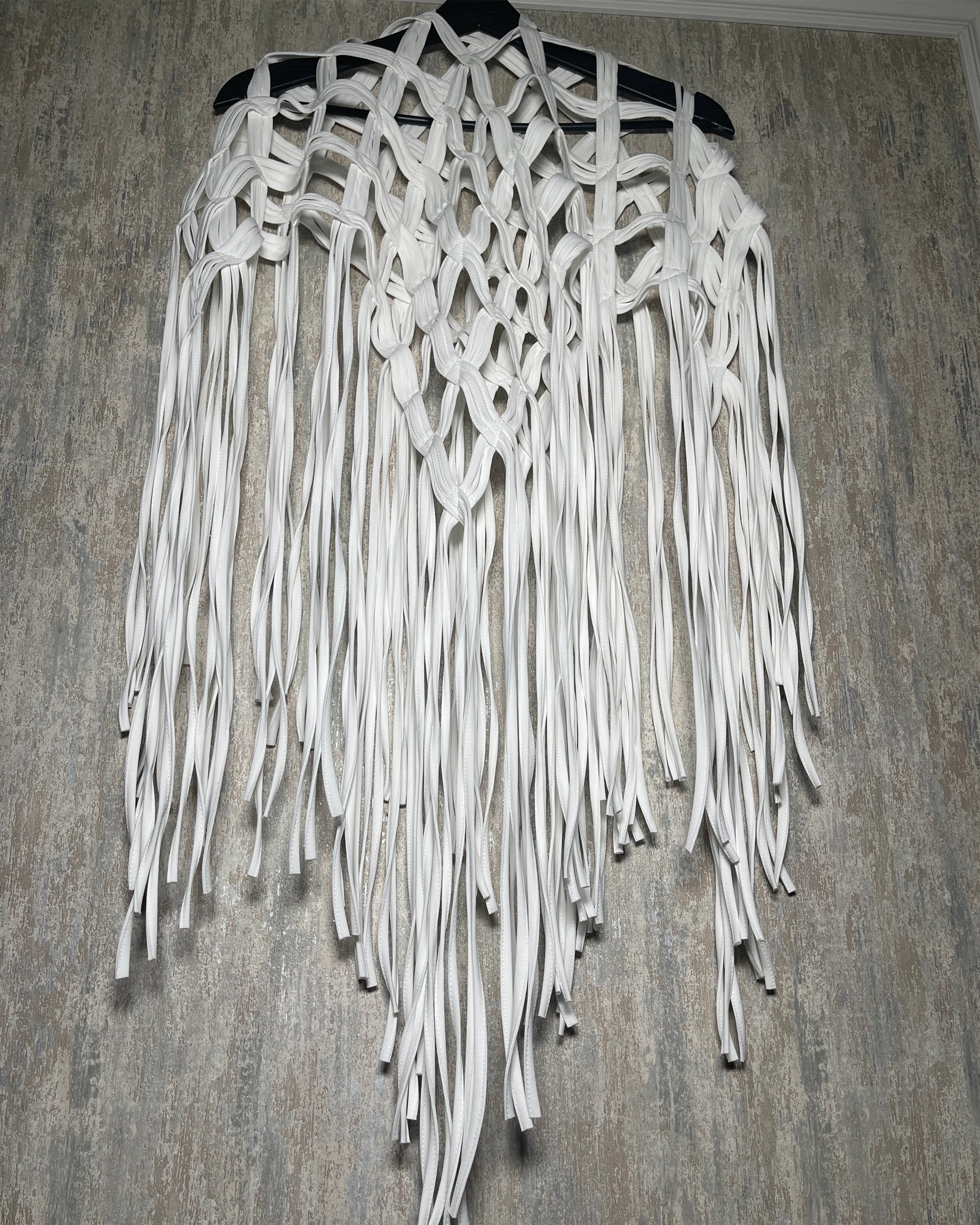 Burcu Aslan Shawl POLE FRINGED HANDMADE SHOLDER SHAWL/ ACCESSORIES/ NECKLACE