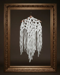 Burcu Aslan Shawl POLE FRINGED HANDMADE SHOLDER SHAWL/ ACCESSORIES/ NECKLACE