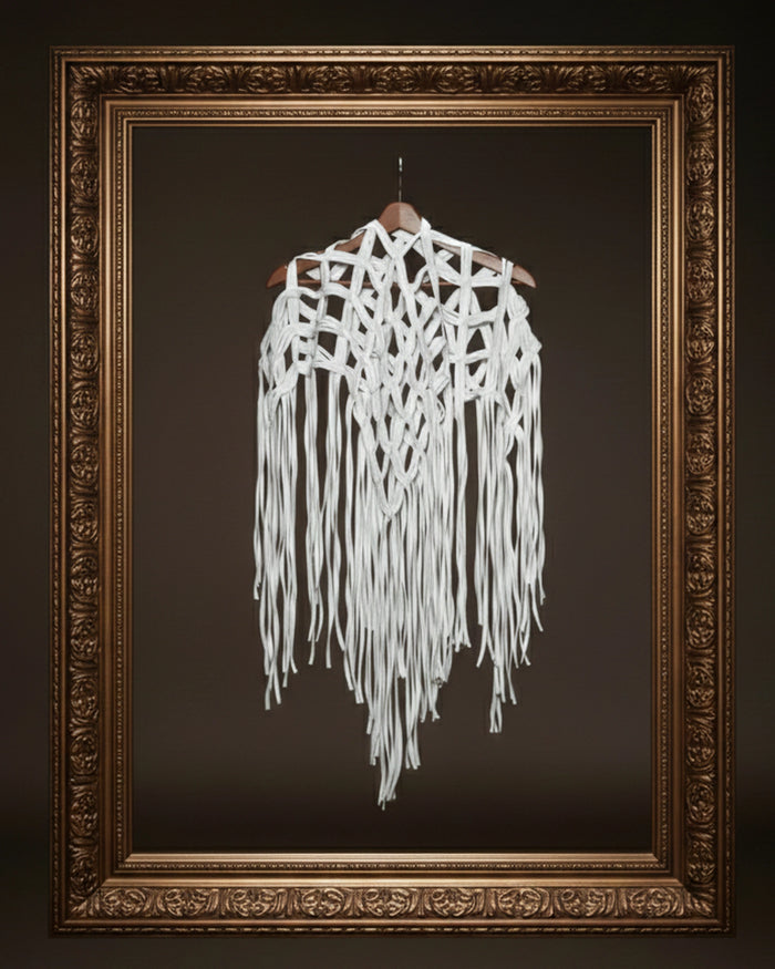 Burcu Aslan Shawl POLE FRINGED HANDMADE SHOLDER SHAWL/ ACCESSORIES/ NECKLACE