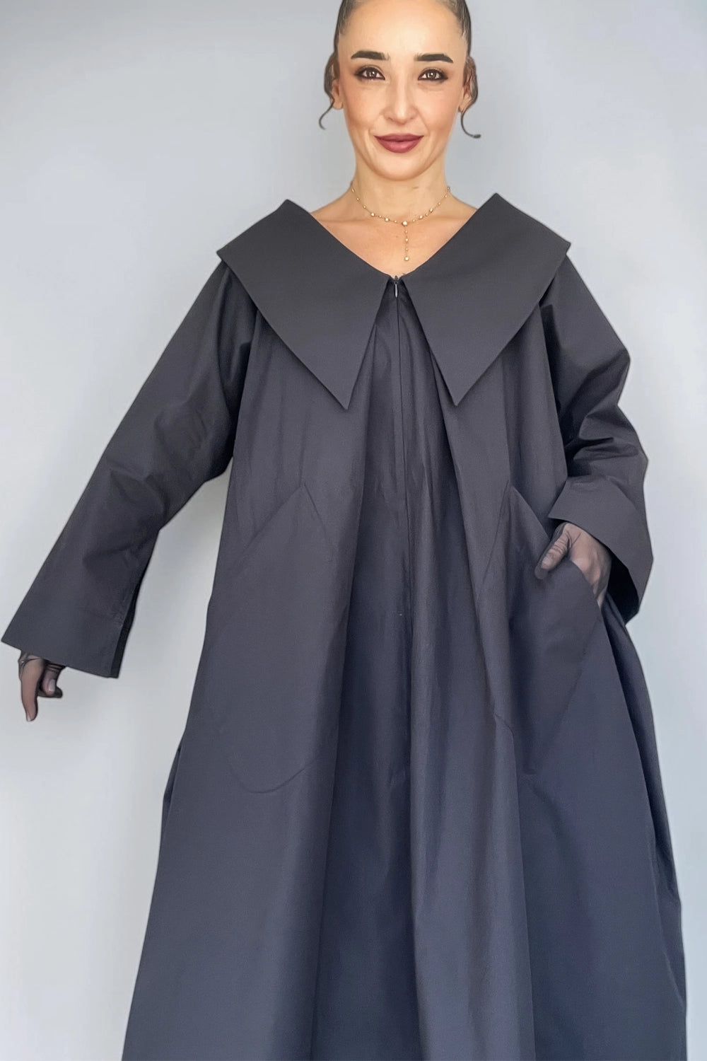 PORE OVERSIZED COTTON ABAYA / LONG DRESS