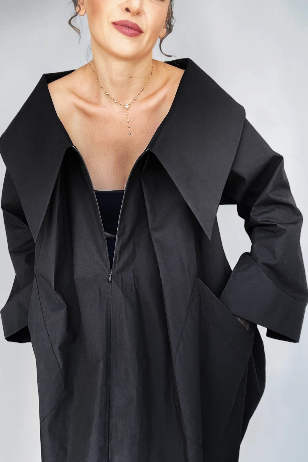PORE OVERSIZED COTTON ABAYA / LONG DRESS