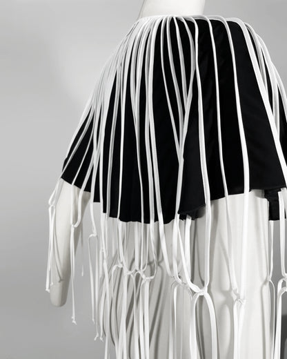 Burcu Aslan Accessory PULU FRINGED CAPE / CLOAK