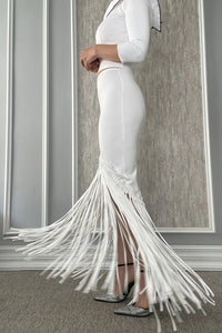 Burcu Aslan Skirt PUSI FRINGED SKIRT