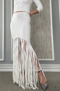 Burcu Aslan Skirt PUSI FRINGED SKIRT