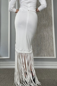 Burcu Aslan Skirt PUSI FRINGED SKIRT