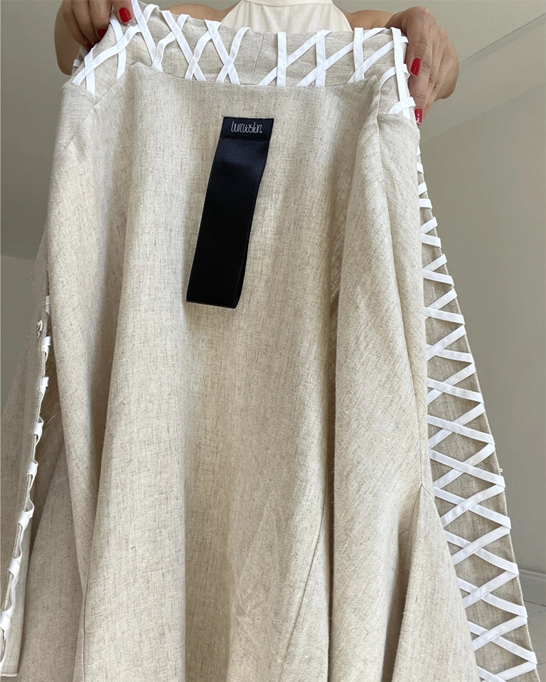 Burcu Aslan TOTAL OUTFIT SAL 2 PIECES LINEN LOOK