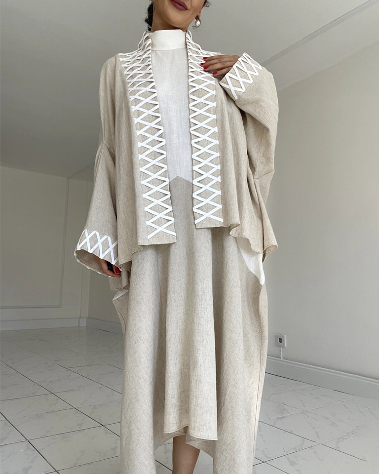 Burcu Aslan TOTAL OUTFIT SAL 2 PIECES LINEN LOOK