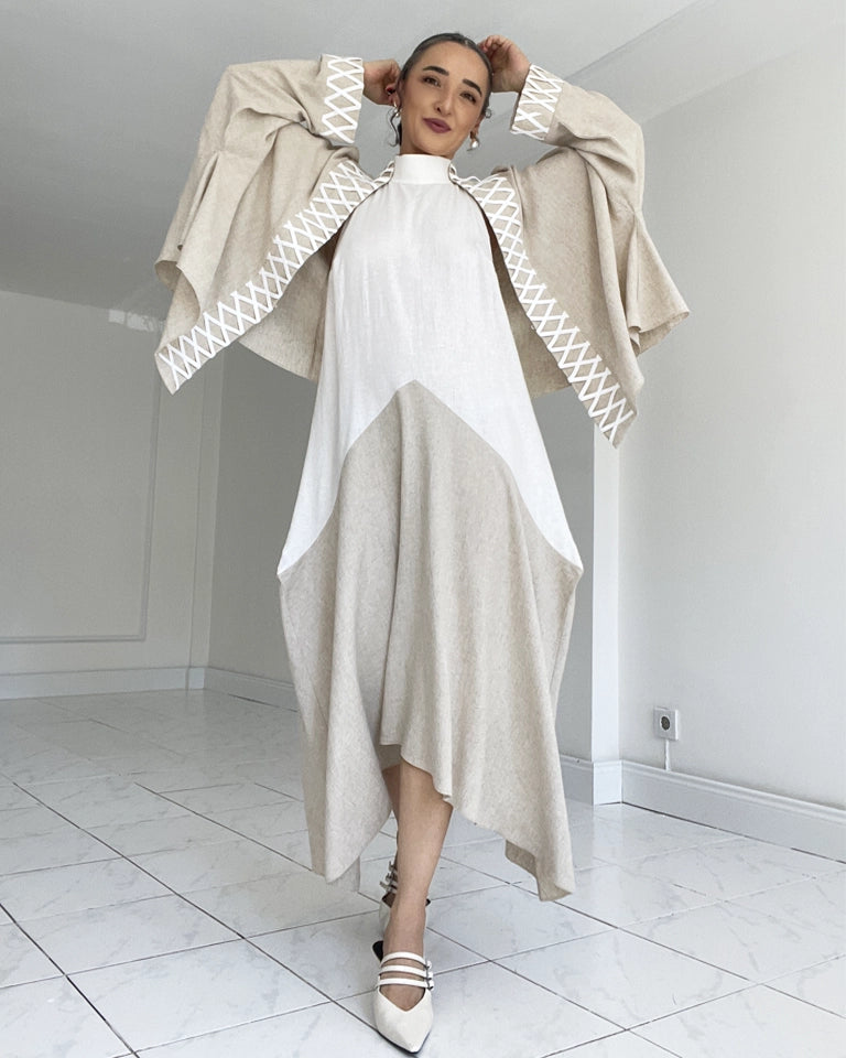 Burcu Aslan TOTAL OUTFIT SAL 2 PIECES LINEN LOOK