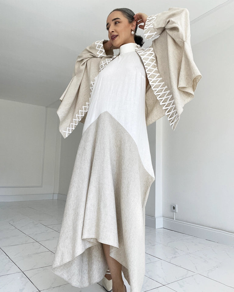 Burcu Aslan TOTAL OUTFIT SAL 2 PIECES LINEN LOOK