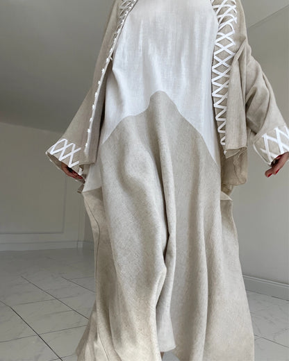 Burcu Aslan TOTAL OUTFIT SAL 2 PIECES LINEN LOOK