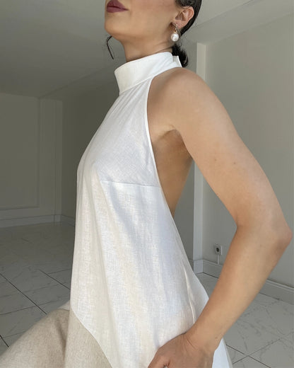 Burcu Aslan Dress SALIRO LINEN DRESS