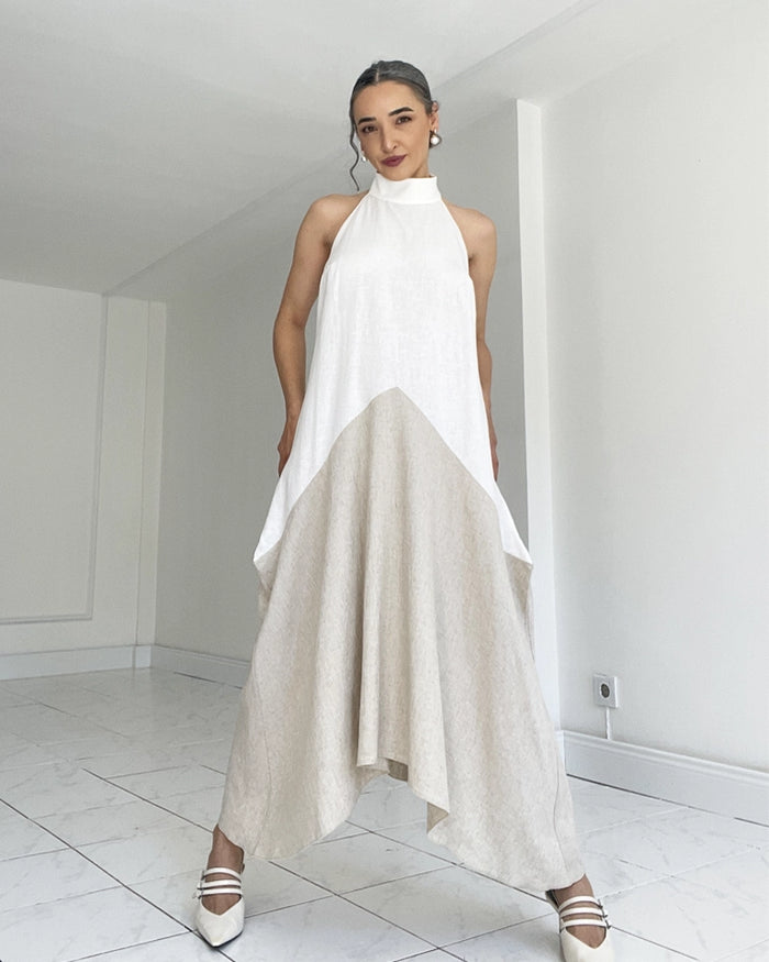 Burcu Aslan Dress SALIRO LINEN DRESS