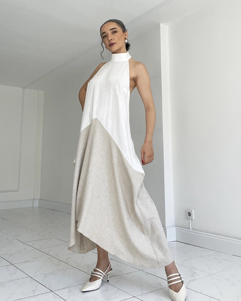 Burcu Aslan Dress SALIRO LINEN DRESS