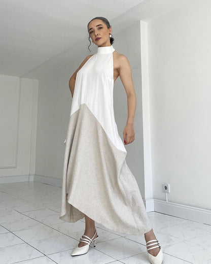 Burcu Aslan Dress SALIRO LINEN DRESS