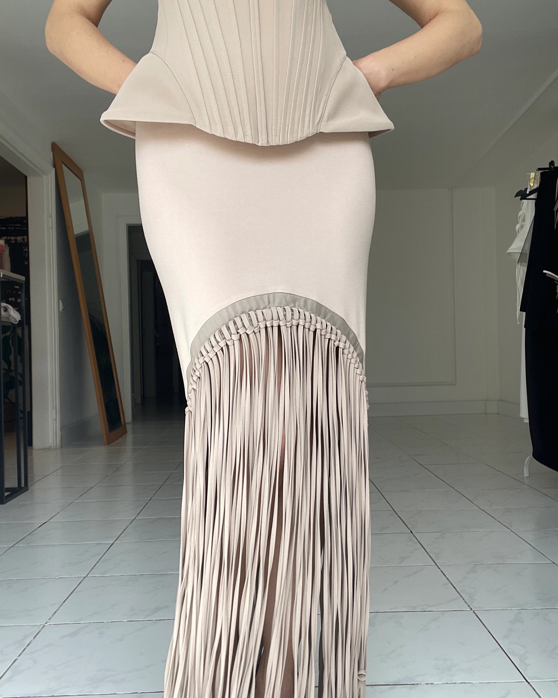 Burcu Aslan Skirt SAPU FRINGED SKIRT