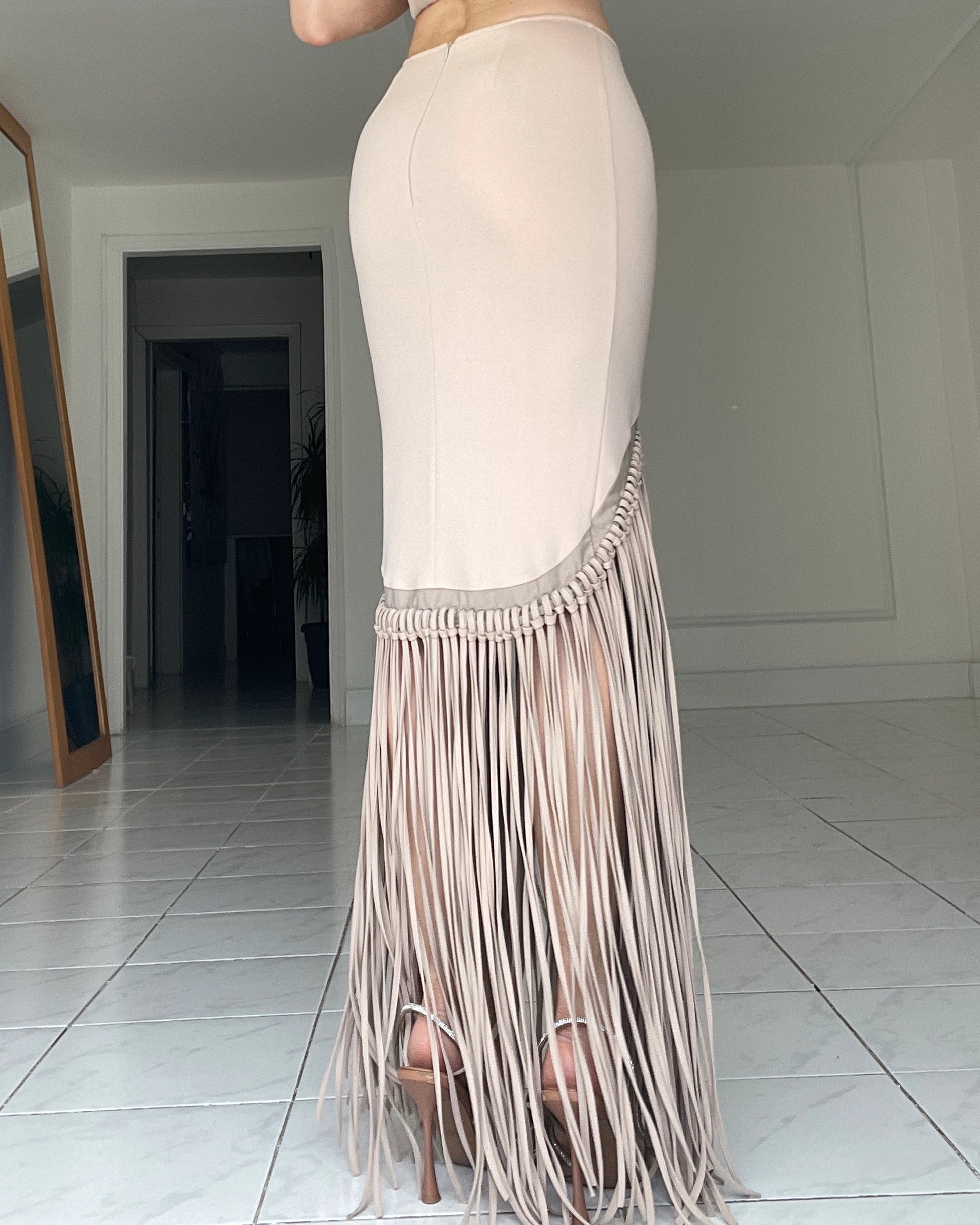 Burcu Aslan Skirt SAPU FRINGED SKIRT