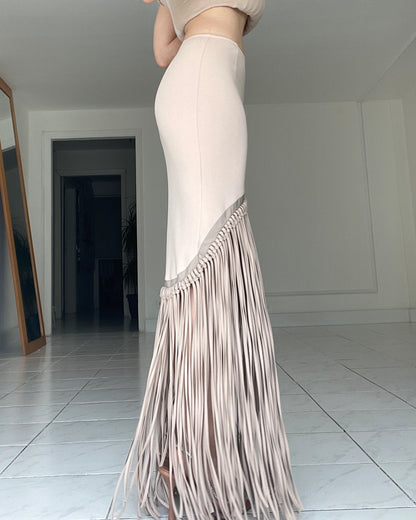 Burcu Aslan Skirt SAPU FRINGED SKIRT