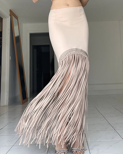 Burcu Aslan Skirt SAPU FRINGED SKIRT