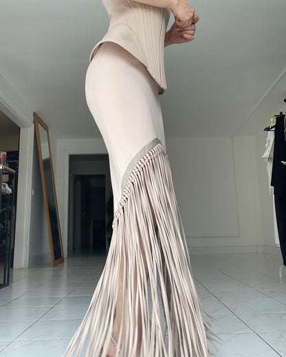 Burcu Aslan Skirt SAPU FRINGED SKIRT