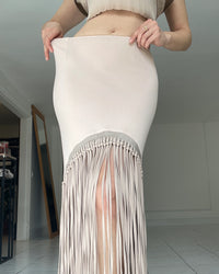 Burcu Aslan Skirt SAPU FRINGED SKIRT
