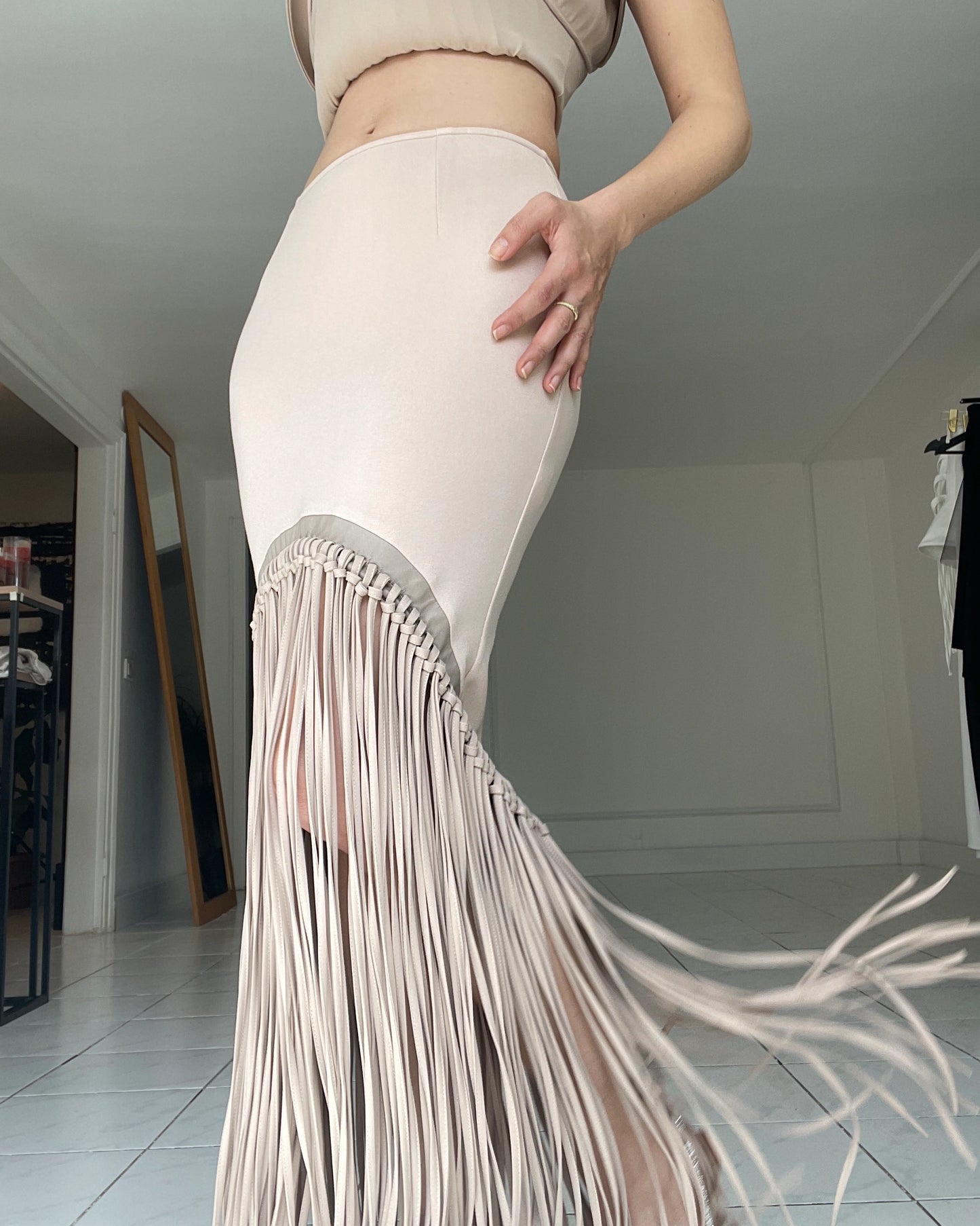 Burcu Aslan Skirt SAPU FRINGED SKIRT