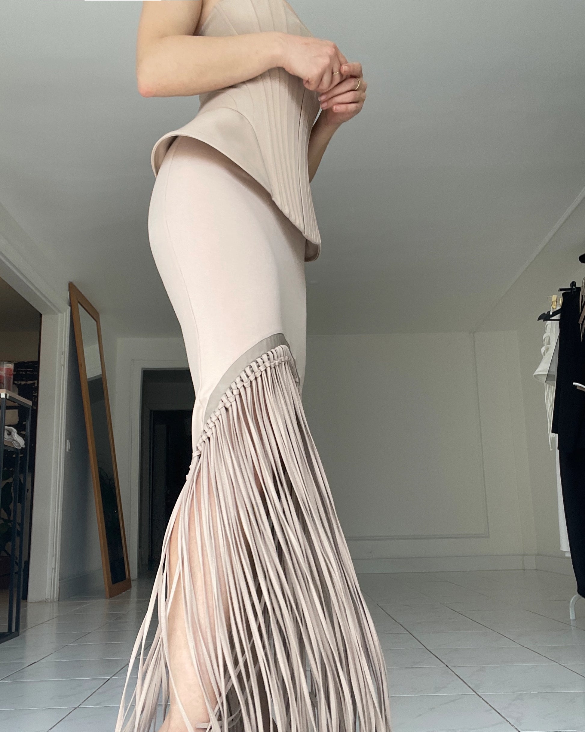 Burcu Aslan Skirt SAPU FRINGED SKIRT