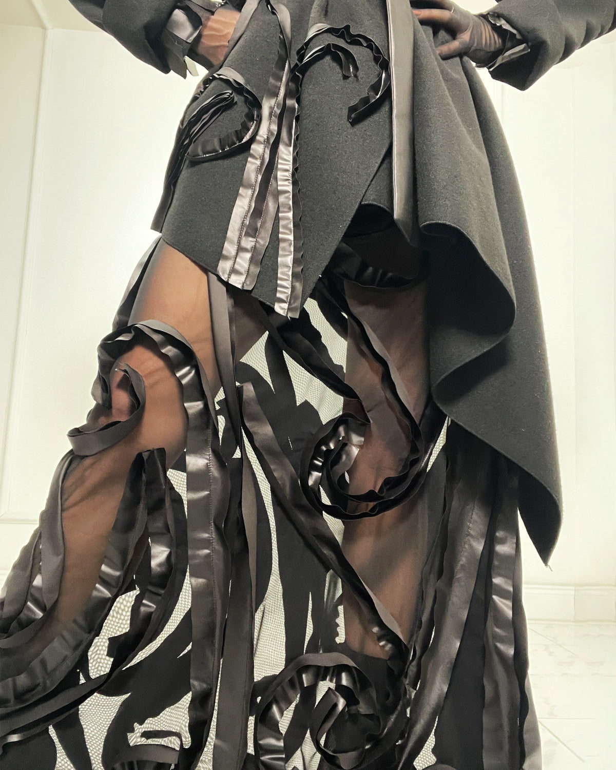 Burcu Aslan Dress SIYO TRANSPARENT EVENING DRESS