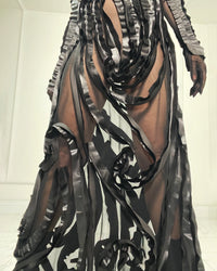 Burcu Aslan Dress SIYO TRANSPARENT EVENING DRESS