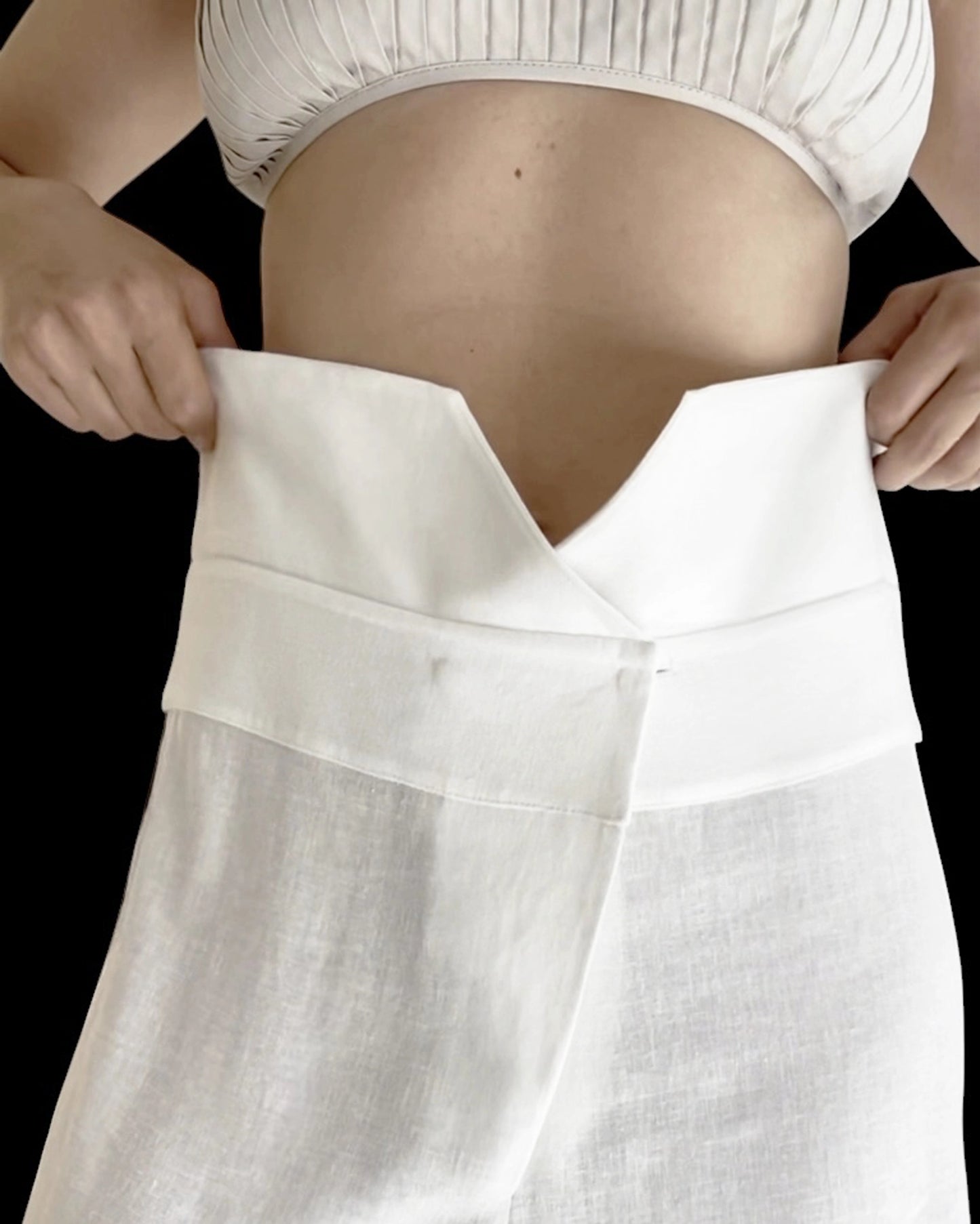 Burcu Aslan Pants SUZA COMFORTABLE LINEN PANTS