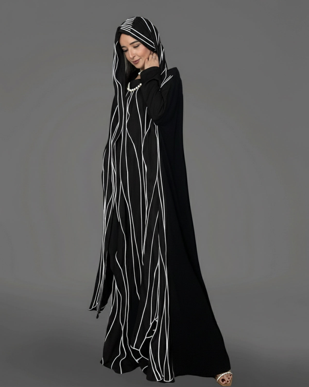 Burcu Aslan TOTAL OUTFIT TARI TOTAL OUTFIT / DRESS&SHAWL (2 PIECES)