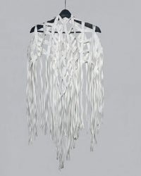 Burcu Aslan Shawl POLE FRINGED HANDMADE SHOLDER SHAWL/ ACCESSORIES/ NECKLACE